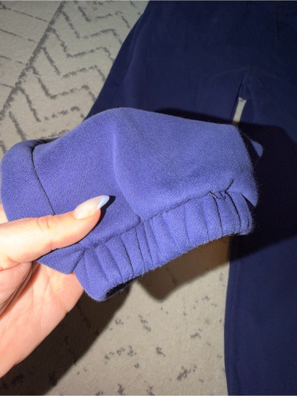 Comfrt Navy Blue Hoodie & Sweatpants size small Set - Picture 8 of 9